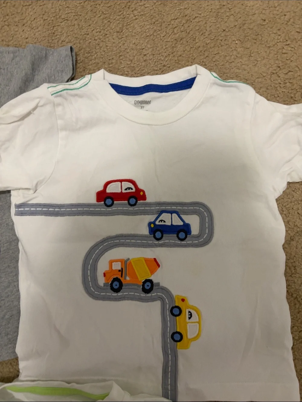 Gymboree 3T Toddler Graphic Tee Bundle - Cars, Turtle, Lobster, Traffic Light